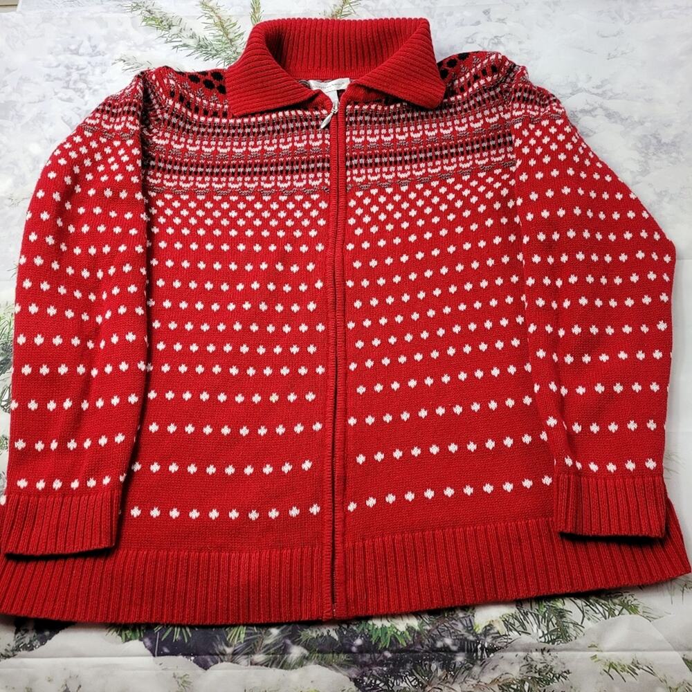Christopher & Banks Zip Cardigan size XL